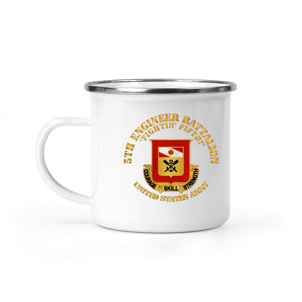 5th Engineer Bn -  Fightin Fifth T-Shirt Camping Mug