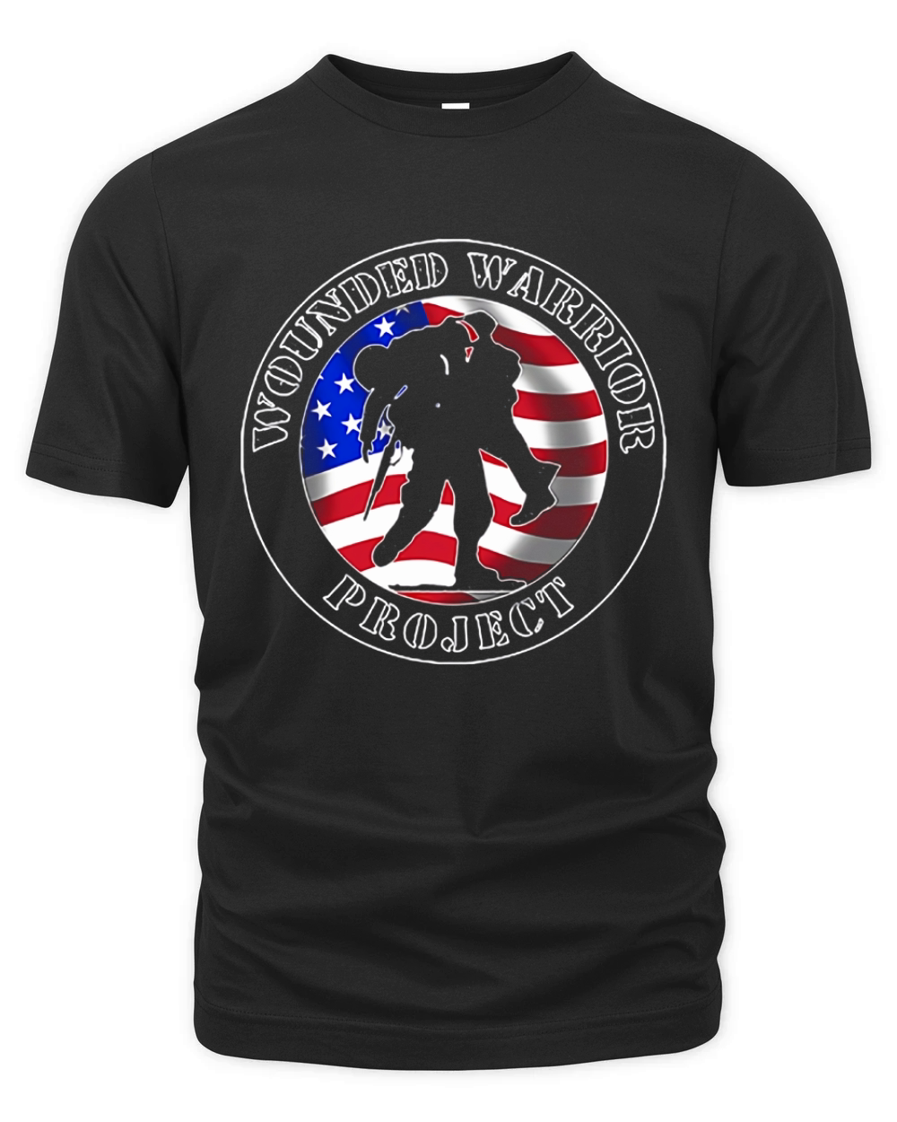 Wounded Warrior Project American Flag shirt Organic Unisex T-shirt