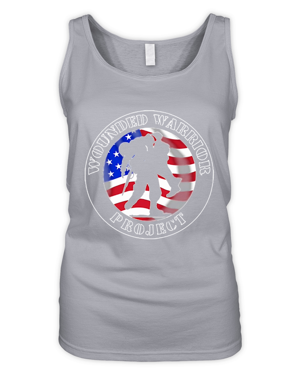 Wounded Warrior Project American Flag shirt Organic Women's Tank Top