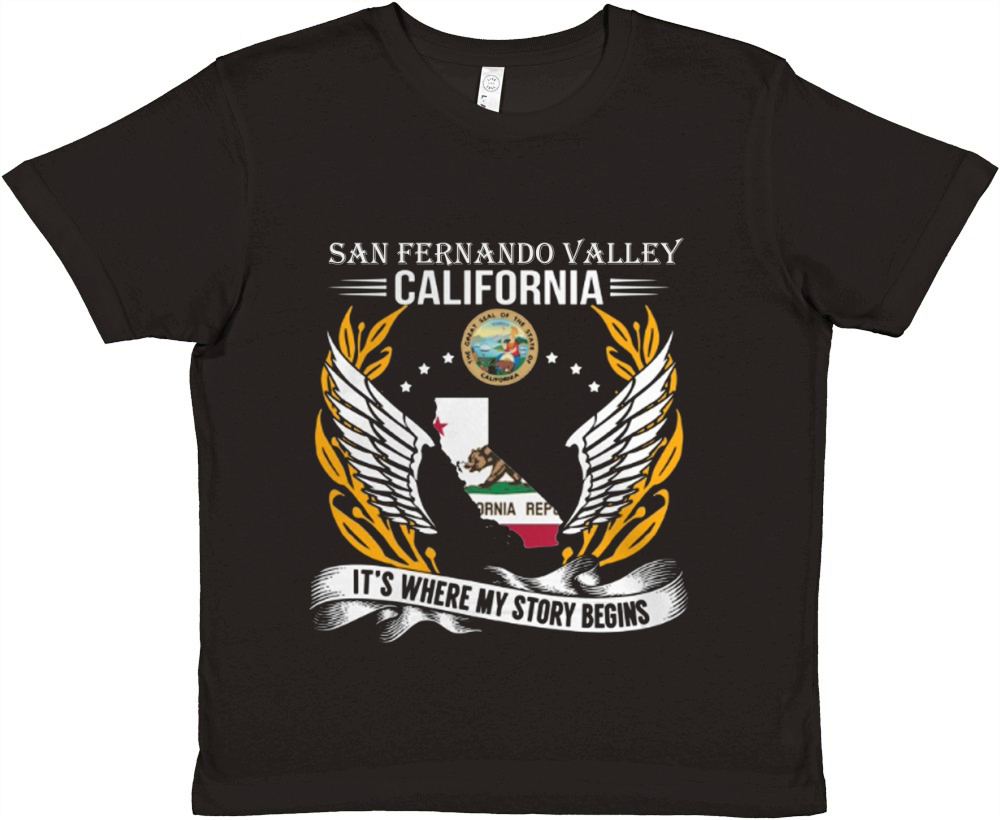 San Fernando Valley californiia it's where my story begins Premium Kids Crewneck T-shirt