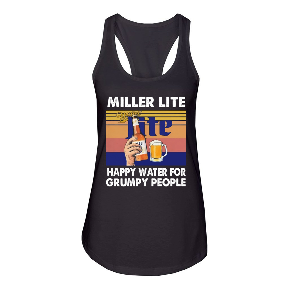 miller lite art Women's Racerback Tank