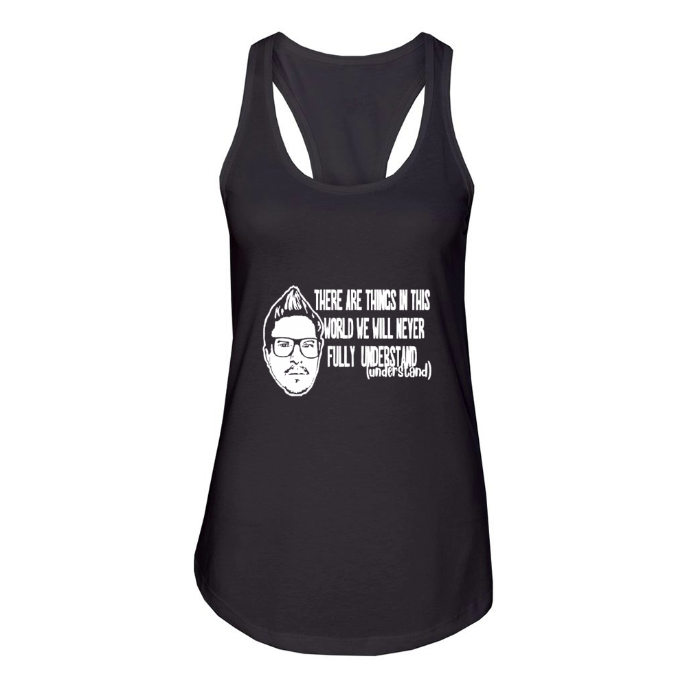 Zak Bagans Ghost Adventures Intro Understand Horror Black Women's Racerback Tank