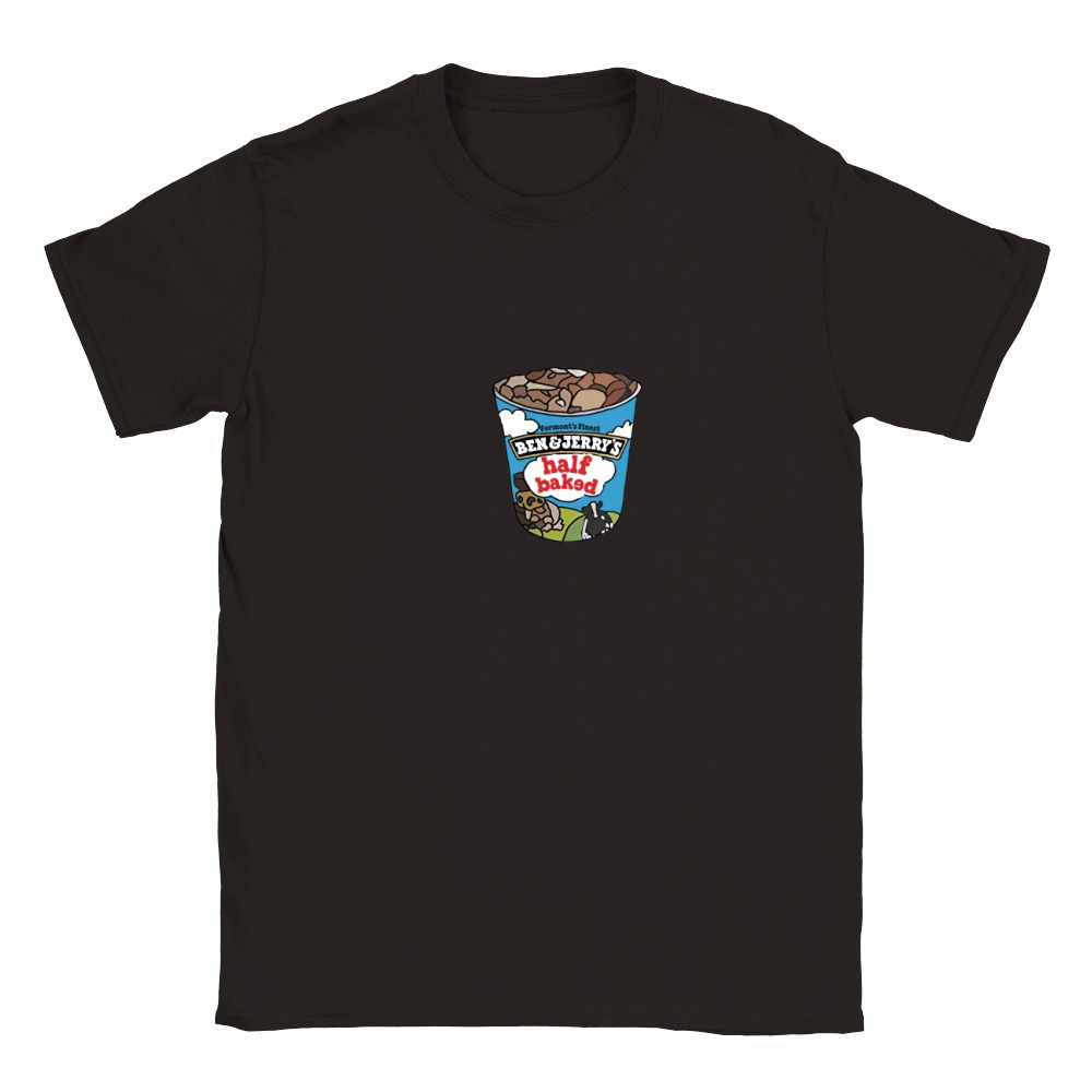 Ben And Jerrys Half Baked Ice Cream Classic Kids Crewneck T-shirt