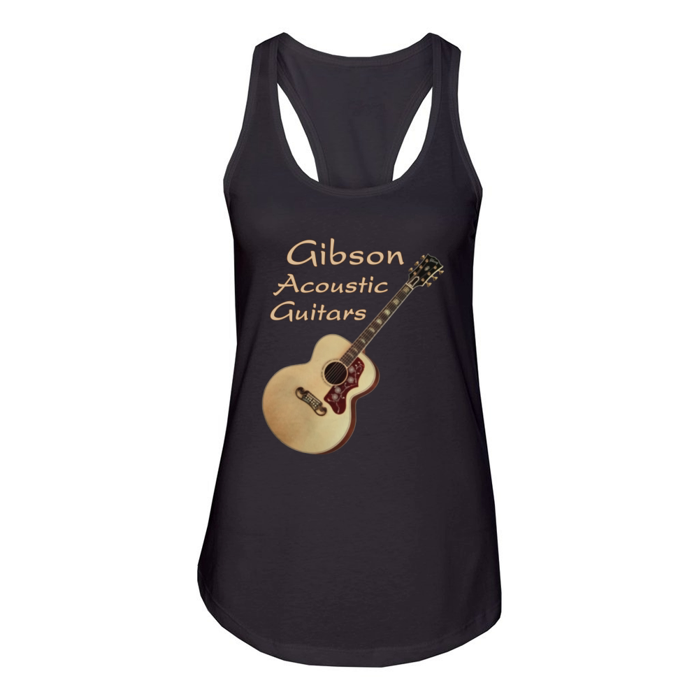 gibson acoustic T shirt Women's Racerback Tank