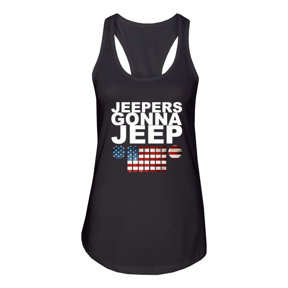 jeepers gonna jeep Women's Racerback Tank