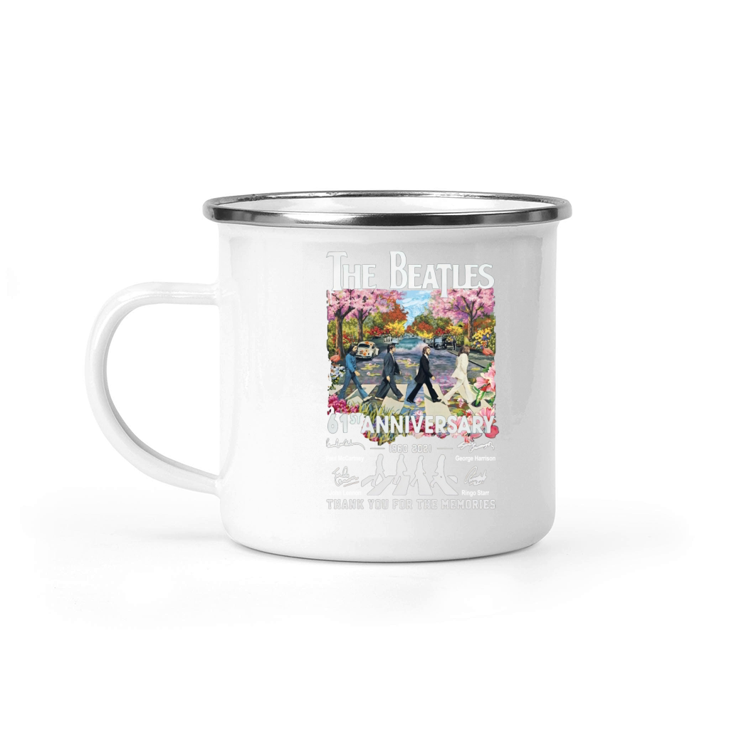 Abbey Road The Beatle 61st Anniversary 1960 2021 Thanks For The Memories Camping Mug