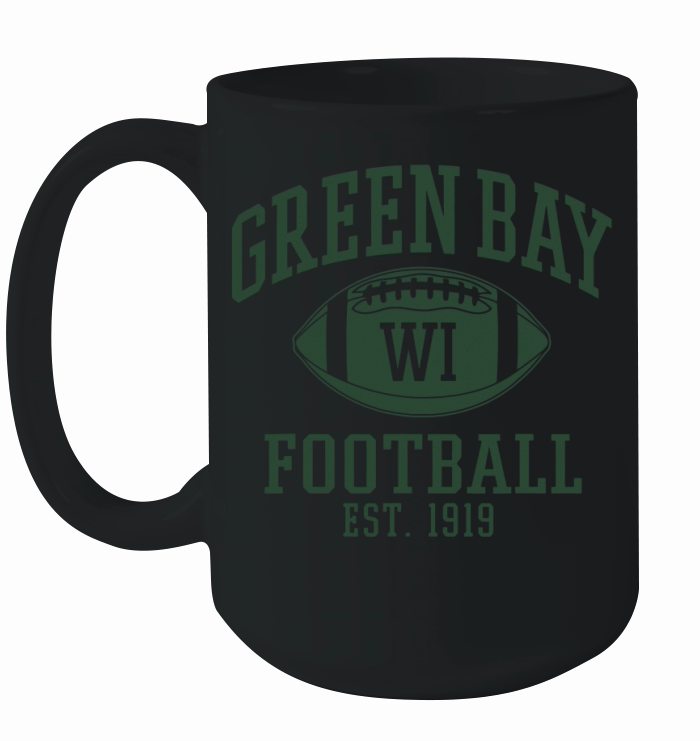 Green Bay Football Est 1919 – T-shirt Ceramic Mug