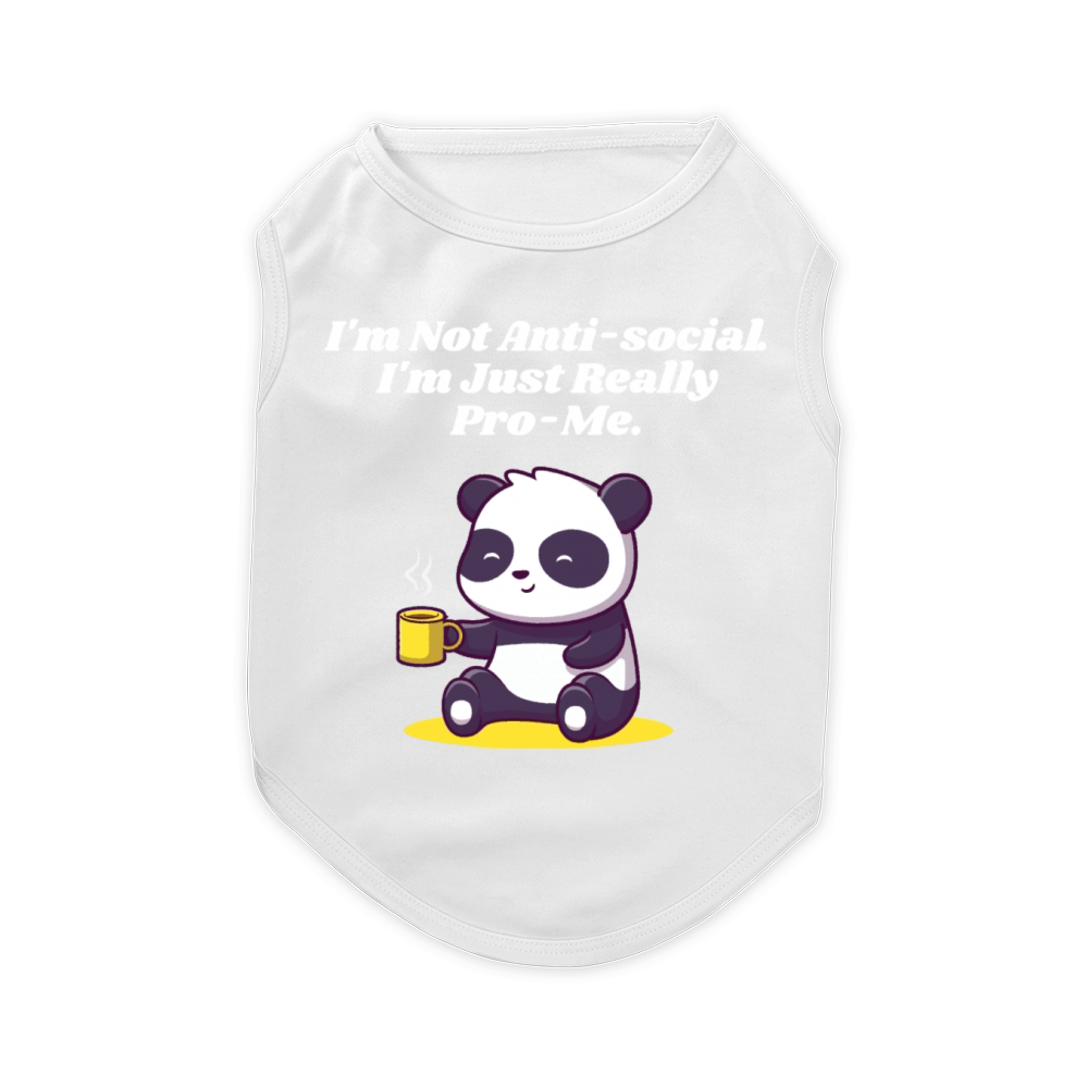 Im Pro Me Introvert Positivity Antisocial Positive Pet T-Shirt