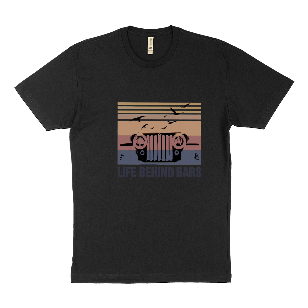 Vintage Jeep life behind bars shirt Sustainable T-Shirt