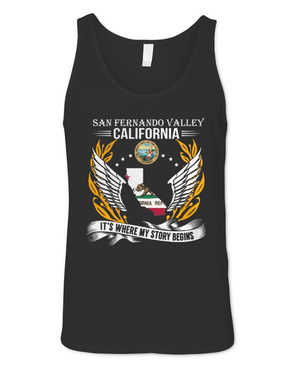 San Fernando Valley californiia it's where my story begins Unisex Jersey Tank