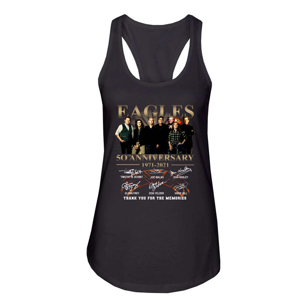 Eagles 50th anniversary thank you for the memories Women's Racerback Tank