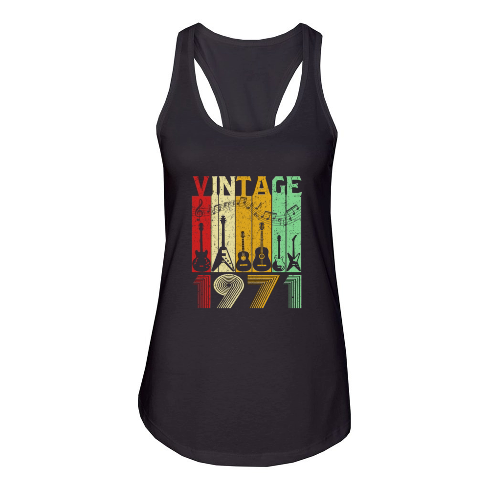 Vintage guitar - guitar lover Women's Racerback Tank