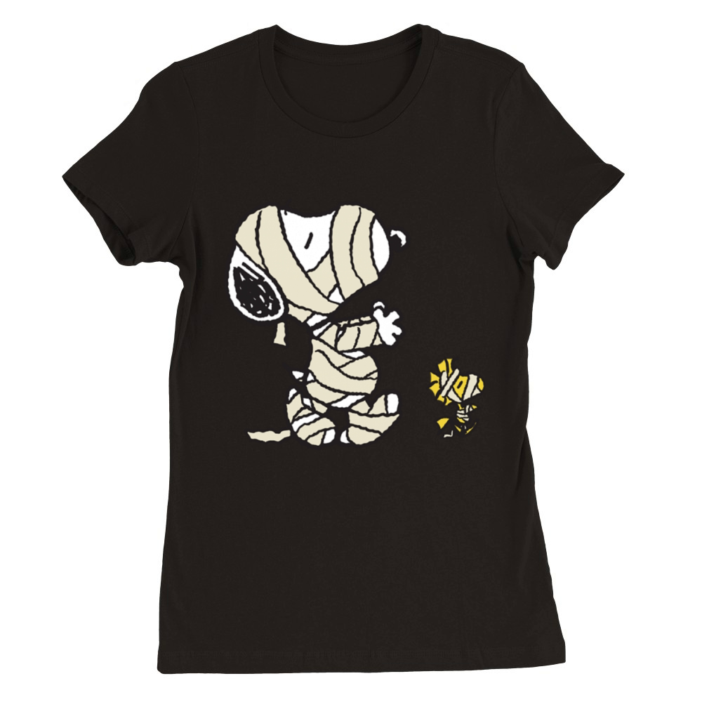 Snoopy Halloween 1 Premium Womens Crewneck T-shirt