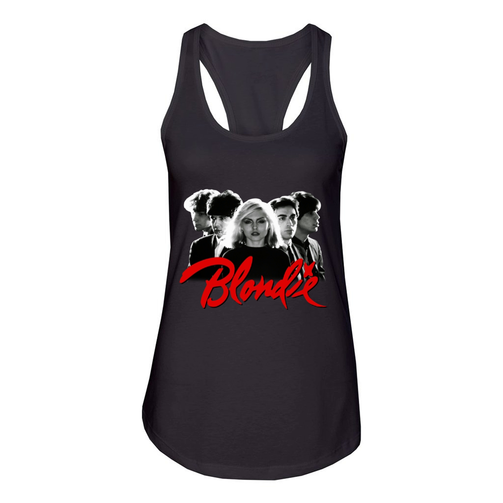 Blondie Rock Band  Debbie Harry Women's Racerback Tank