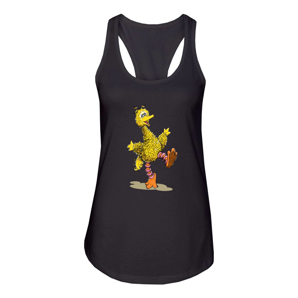 retro art big bird Women's Racerback Tank