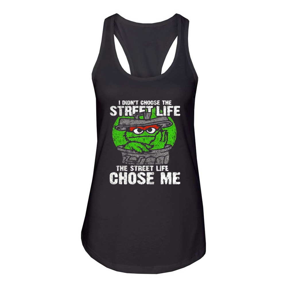 Sesame Street Oscar The Grouch Street Life T-Shirt Women's Racerback Tank