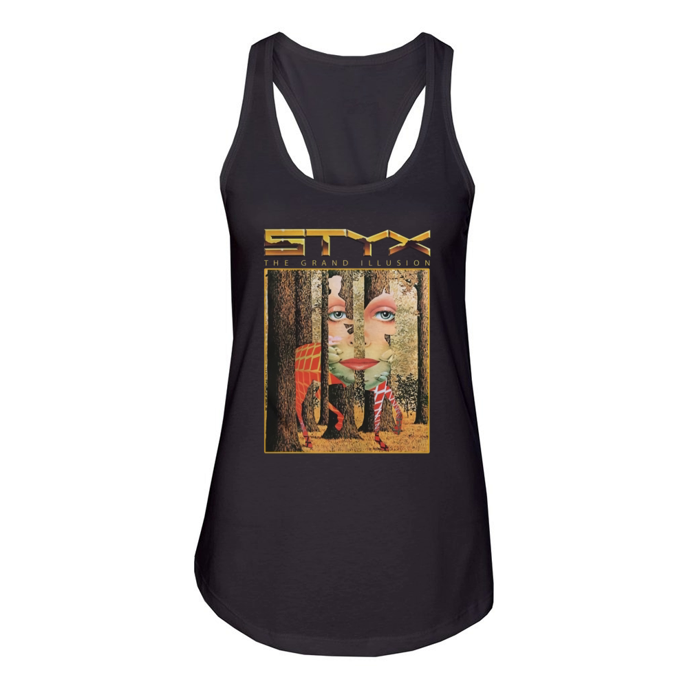 Styx Band  The Grand Illusion Tshirt Women's Racerback Tank