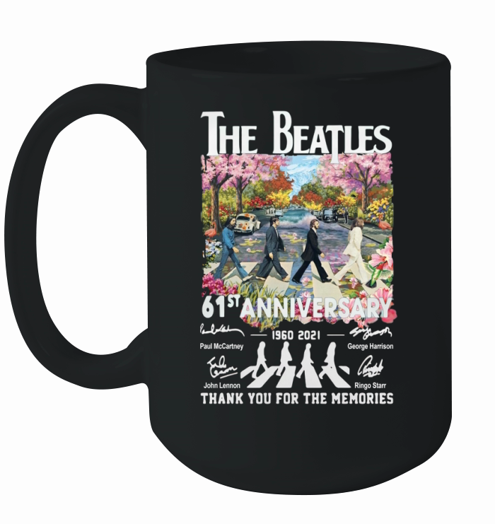Abbey Road The Beatle 61st Anniversary 1960 2021 Thanks For The Memories Ceramic Mug