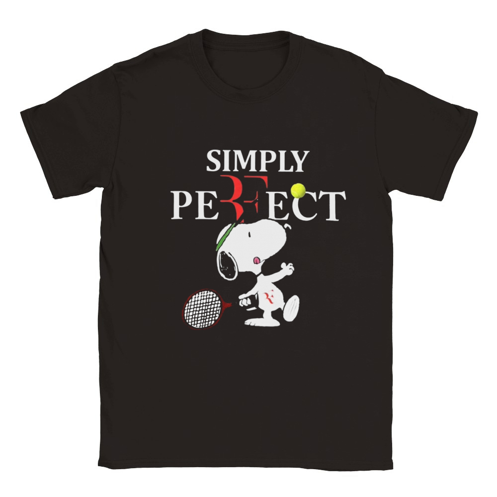 Roger Federer  Snoopy Simply Pefect Classic Kids Crewneck T-shirt