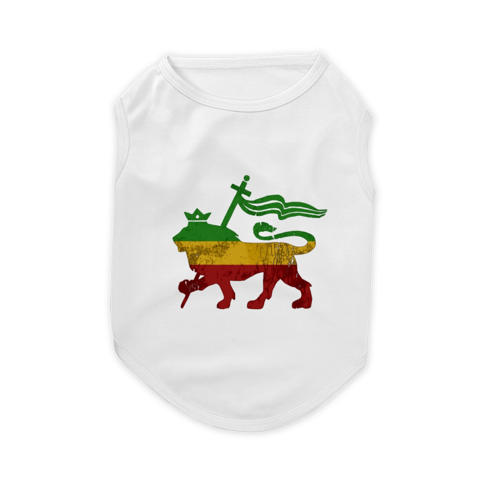 Tee-shirt Tee shirt Vintage Lion Of Judah Rasta Reggae de la Jamaïque Roots Pet T-Shirt