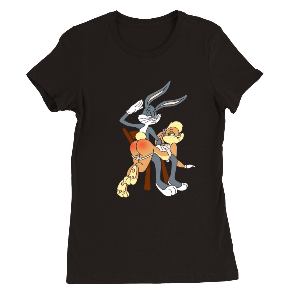 Bugs Bunny And Lola T-Shirt Premium Womens Crewneck T-shirt