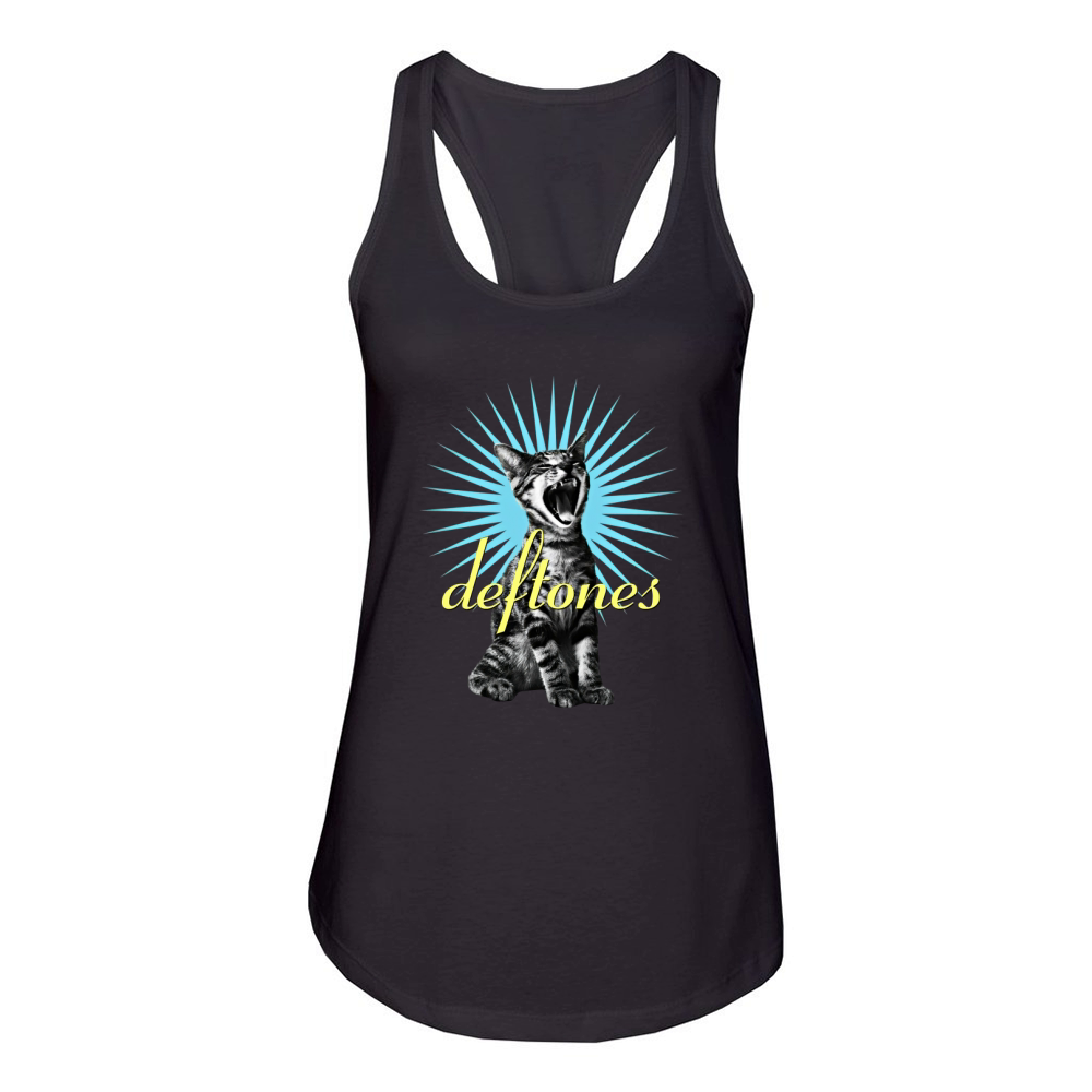 Deftones Band Adrenaline Cat Women's Racerback Tank
