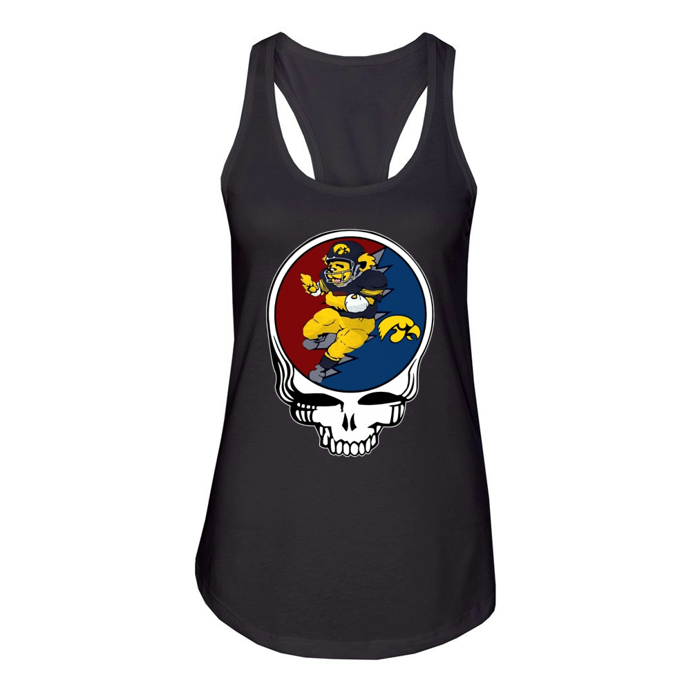 GratefulDead Iowa Hawkeyes Women's Racerback Tank