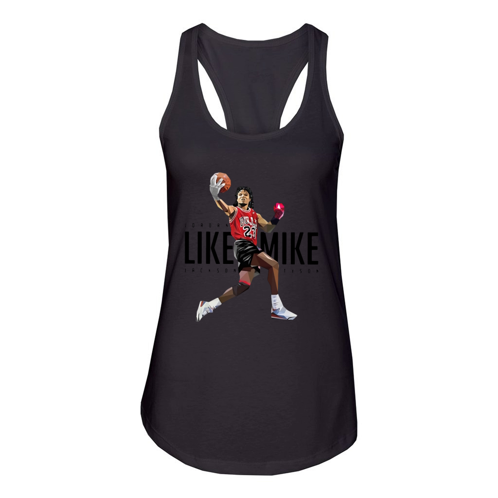 Jordan Like Mike Jackson Tyson Women's Racerback Tank