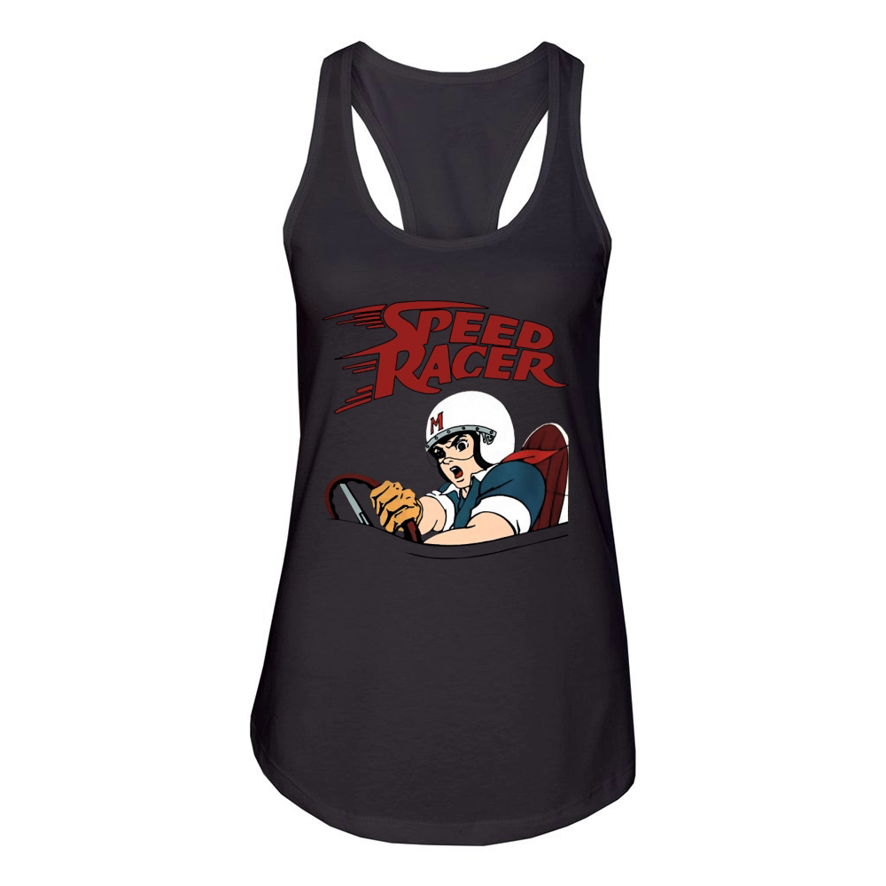 Speed Racer Vintage Retro Car Racing Women's Racerback Tank