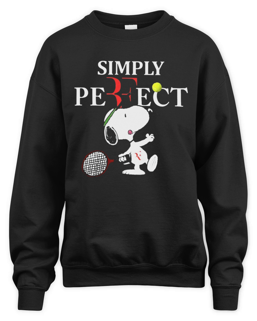 Roger Federer  Snoopy Simply Pefect Unisex Premium Crewneck Sweatshirt