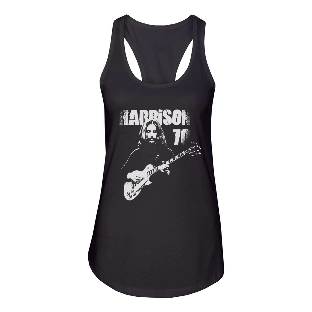 George Harrison 70 Fan Women's Racerback Tank