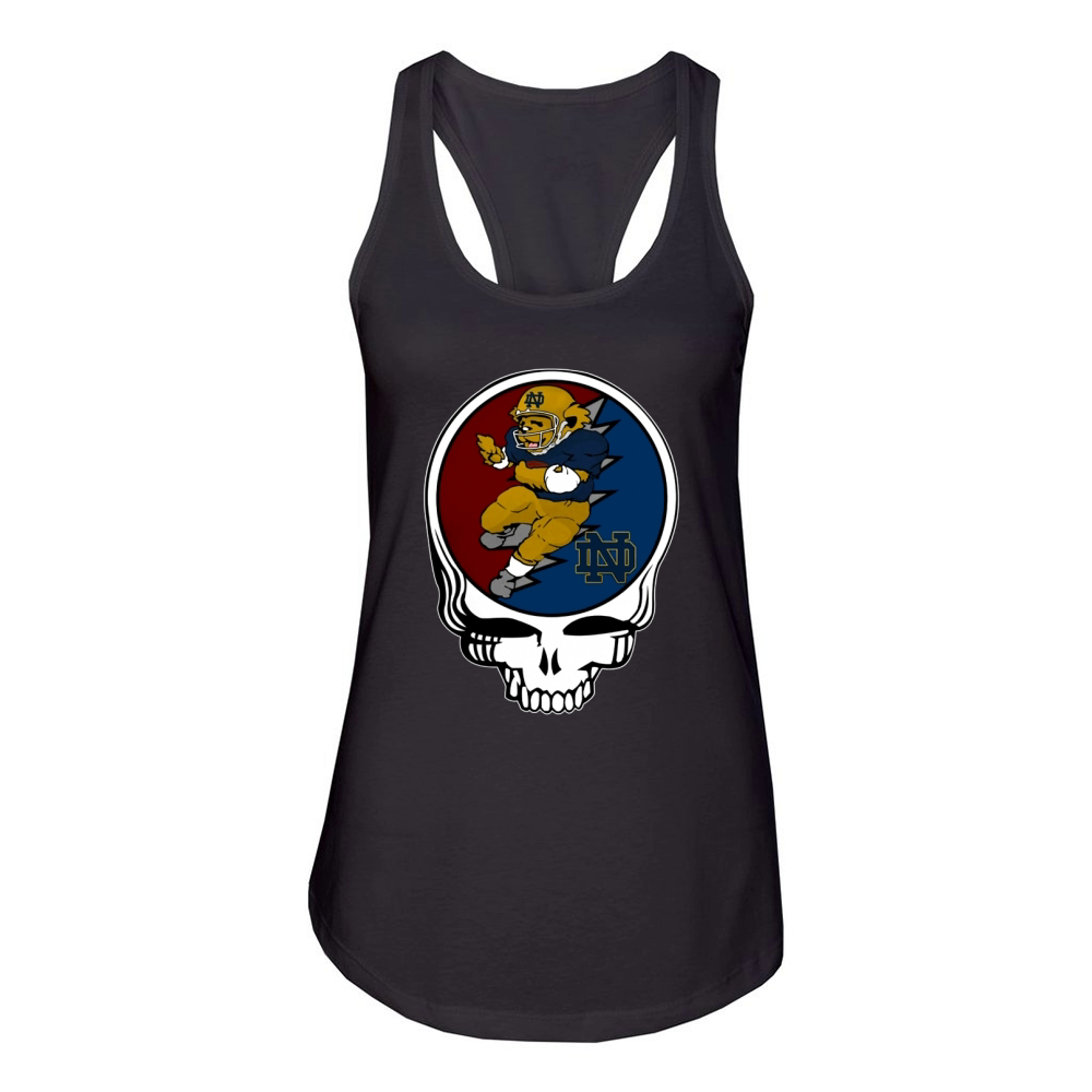GratefulDead Tshirt Notre Dame Fighting Irish Women's Racerback Tank