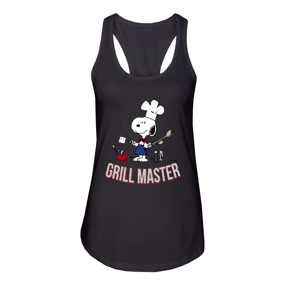 Peanuts Snoopy Grill Master Women's Racerback Tank