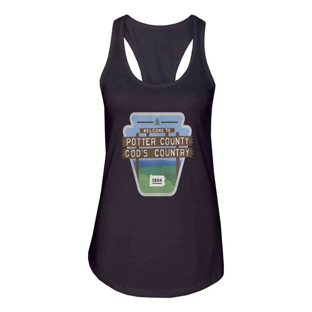 potter county pa Women's Racerback Tank