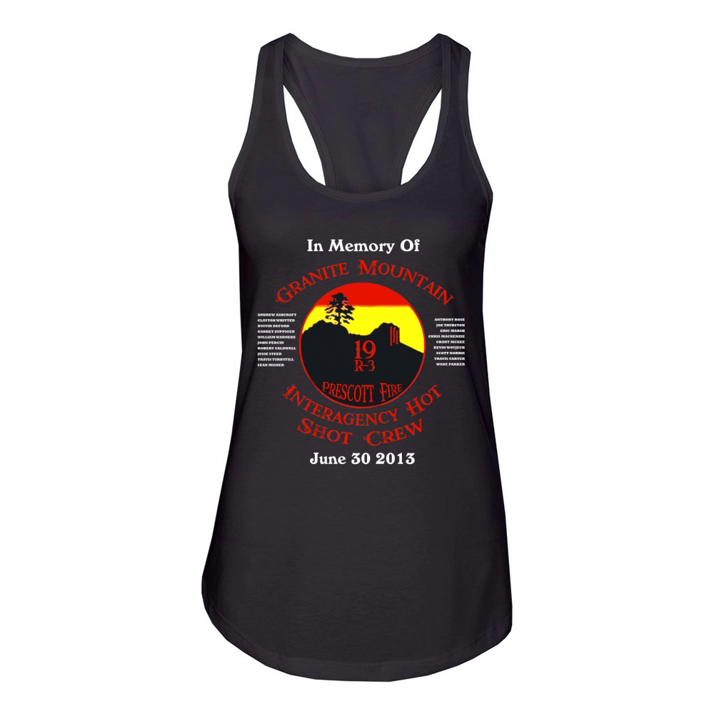 Prescott Granite Mountain Hotshots Memorial Women's Racerback Tank