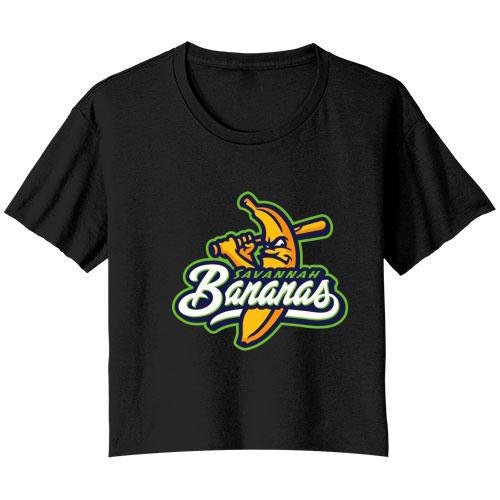 Savannah Bananas Bella Ladies Flowy Crop T-shirt