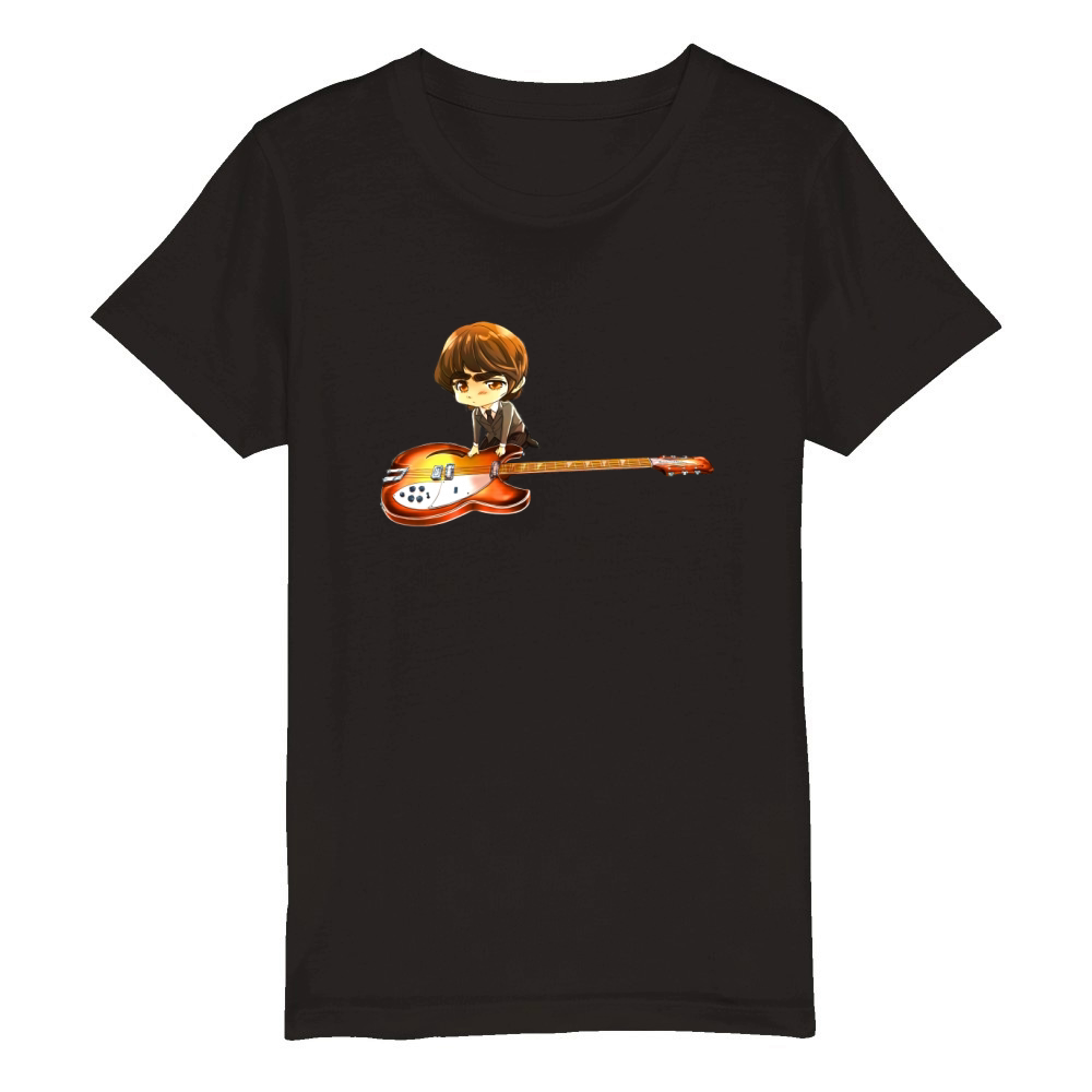 george harrison chibi Organic Kids Crewneck T-shirt