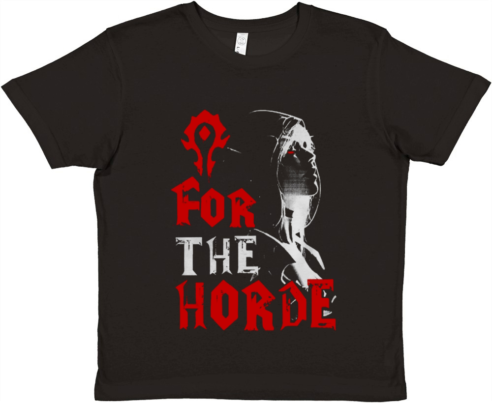 For The Horde Sylvanas Windrunner WOW T-shirt Premium Kids Crewneck T-shirt