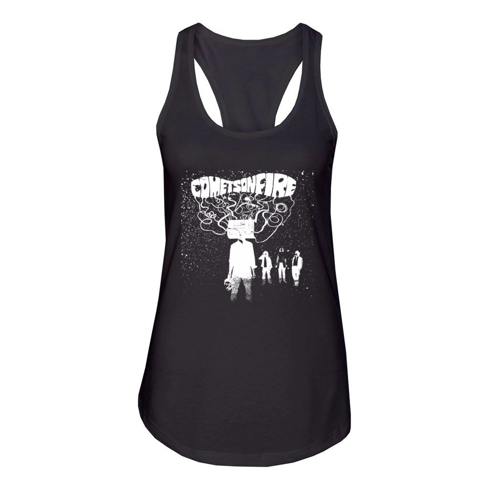 Comets on Fire Band Tshirt Women's Racerback Tank