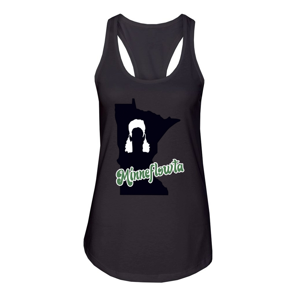 Minneflowta Hockey Hair Women's Racerback Tank