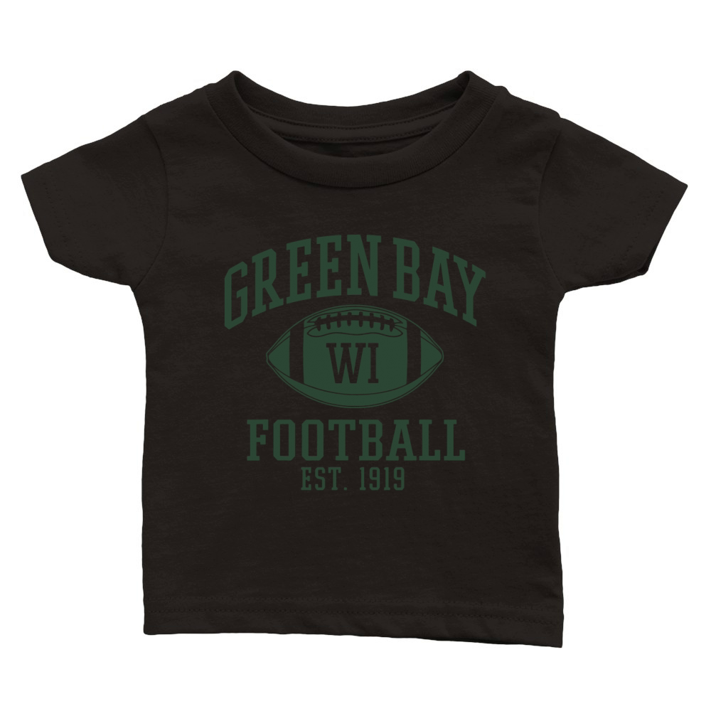 Green Bay Football Est 1919 – T-shirt Classic Baby Crewneck T-shirt
