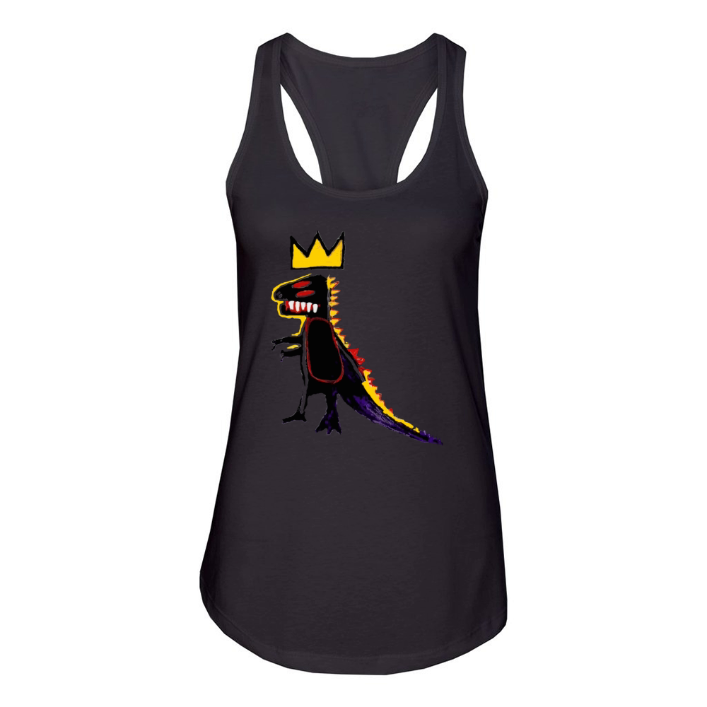 Basquiat Dinosaur Women's Racerback Tank