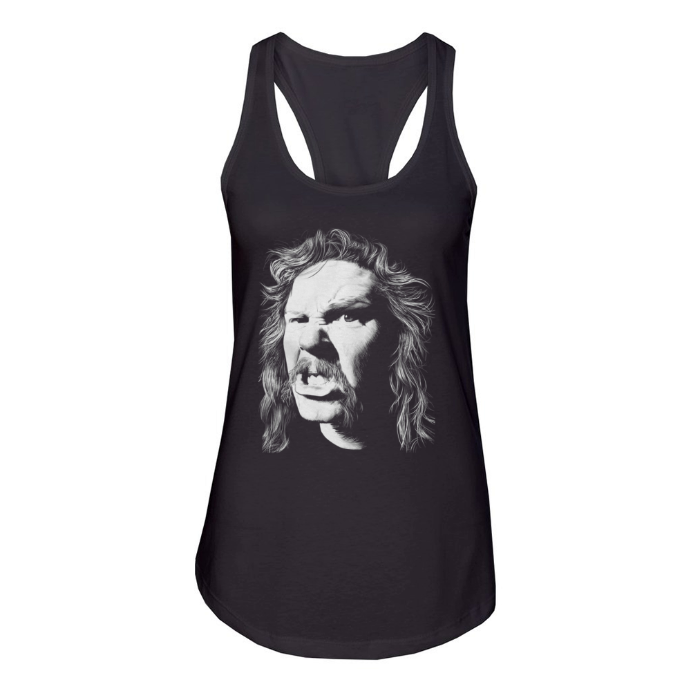 James Hetfield Bold Art Women's Racerback Tank