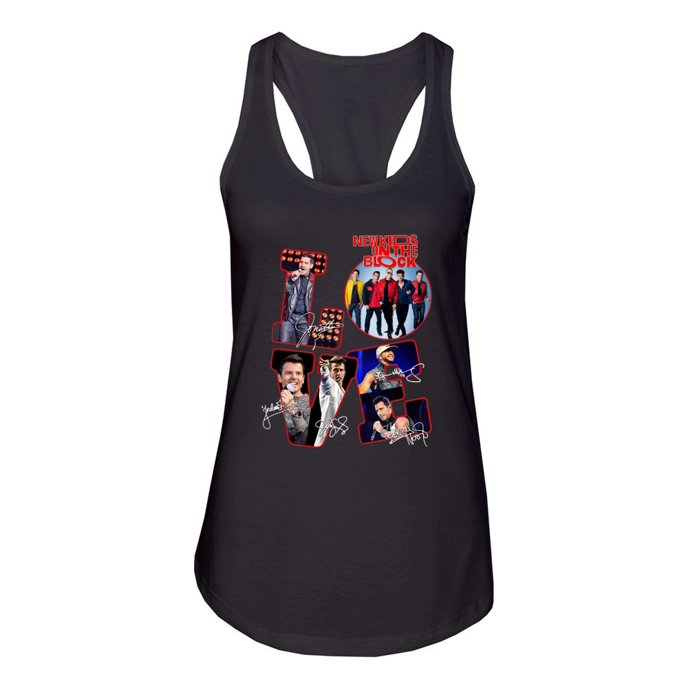 Love New Kids On The Block Signature - Baby Onesie Women's Racerback Tank