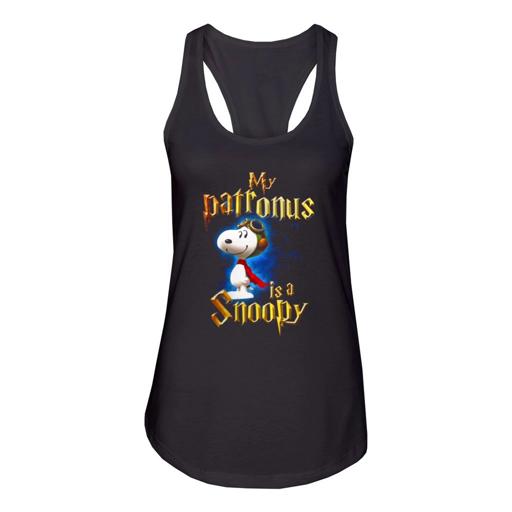 My Patronus is a Snoopy Women's Racerback Tank
