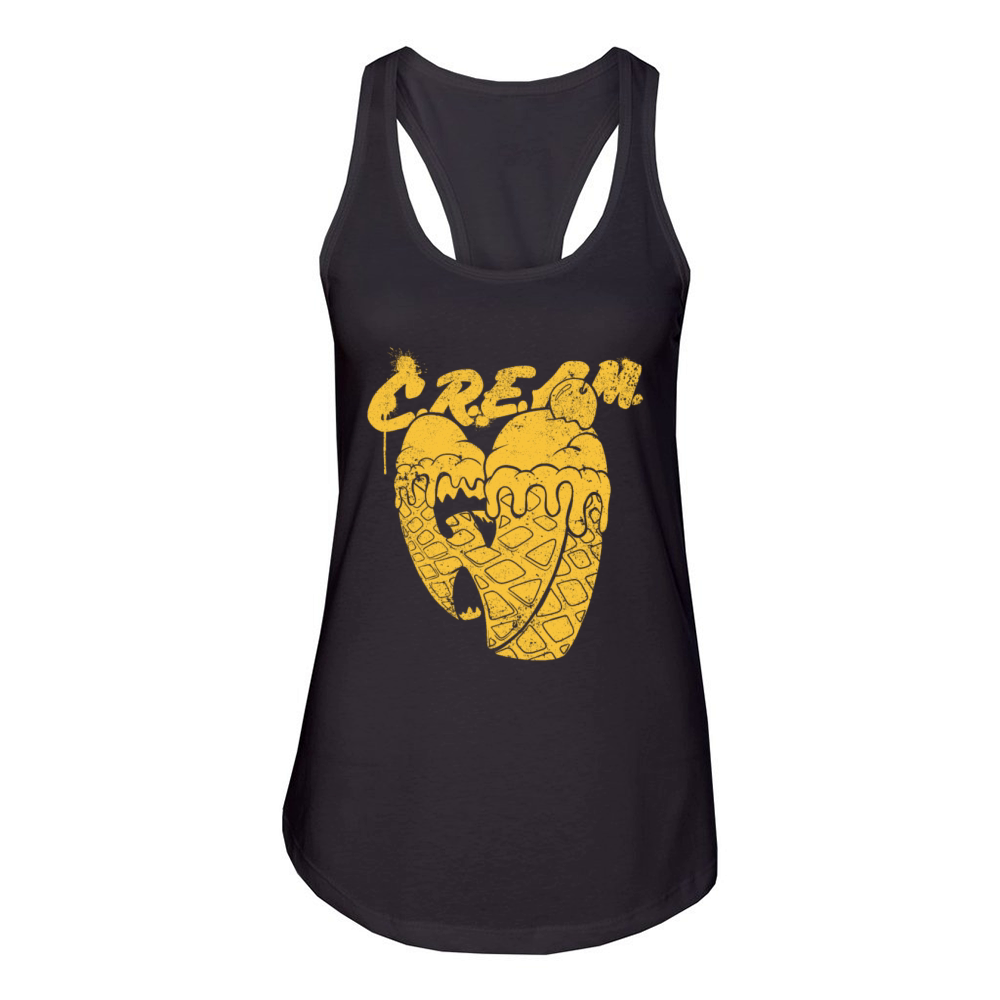 waffle ice cream wutang yellow Women's Racerback Tank
