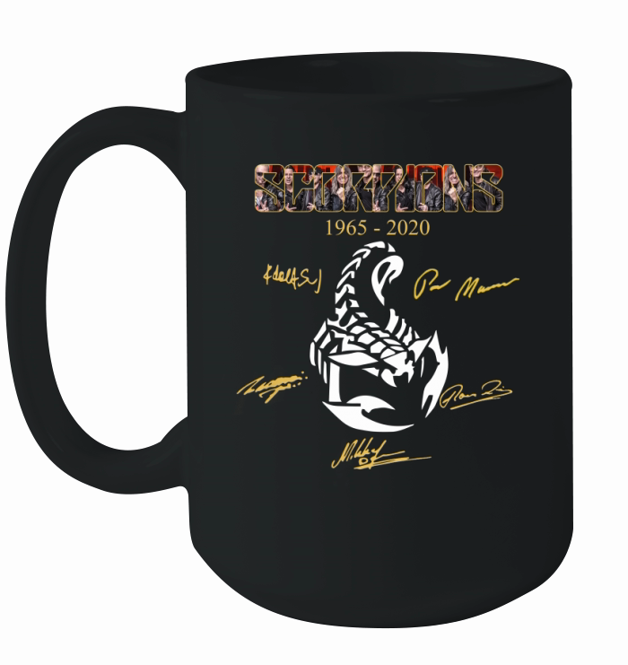 Scorpions Rock Band 1965 2020 Signatures Ceramic Mug