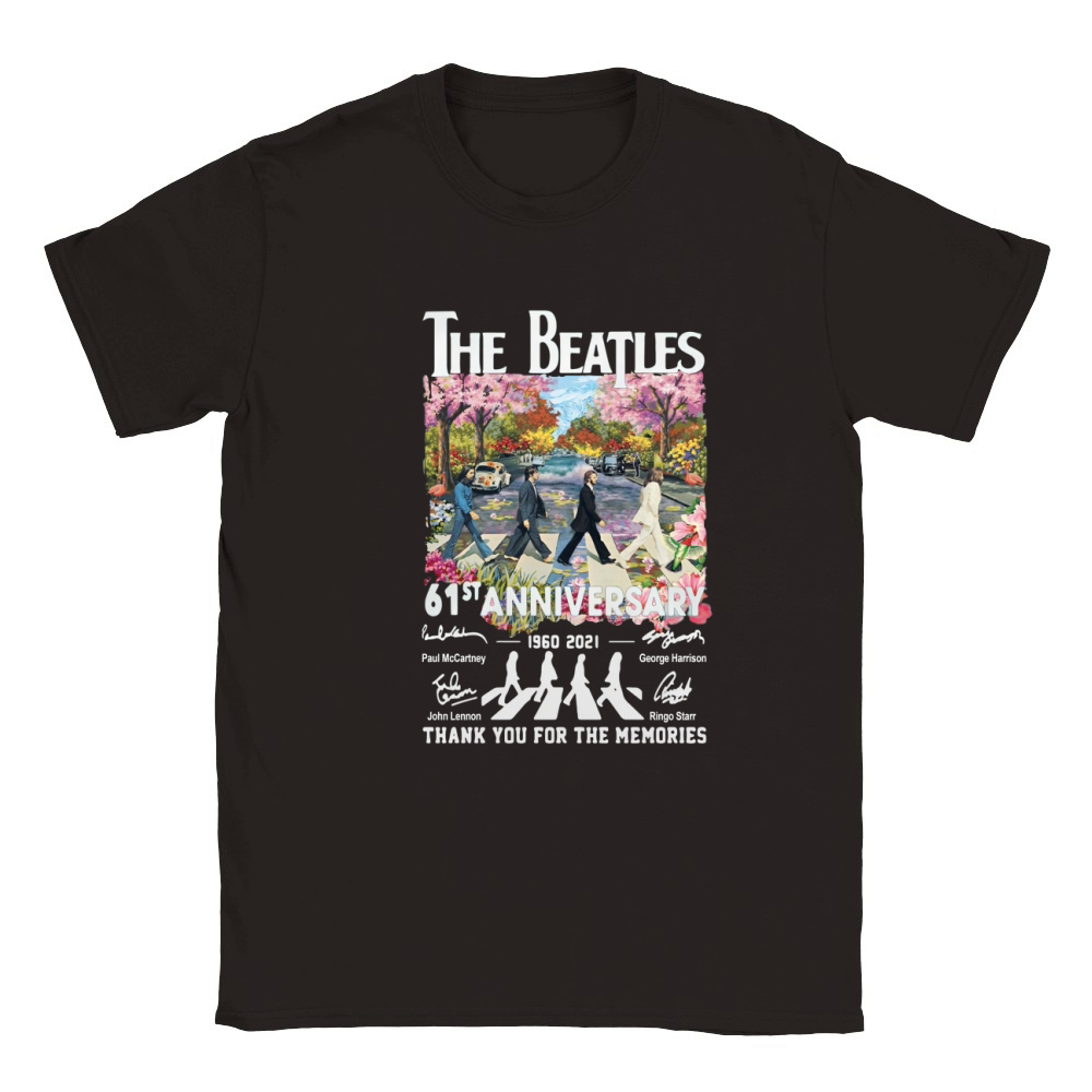 Abbey Road The Beatle 61st Anniversary 1960 2021 Thanks For The Memories Classic Kids Crewneck T-shirt