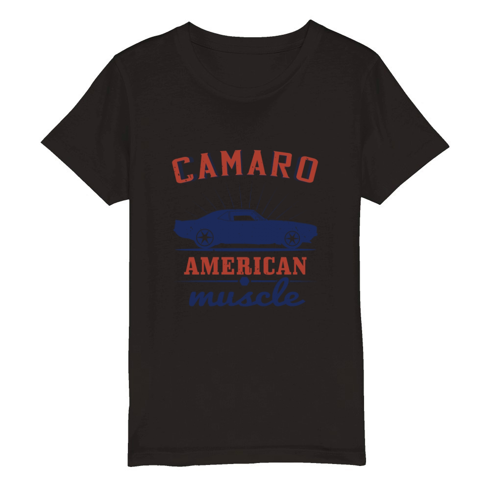 Camaro American muscle Organic Kids Crewneck T-shirt
