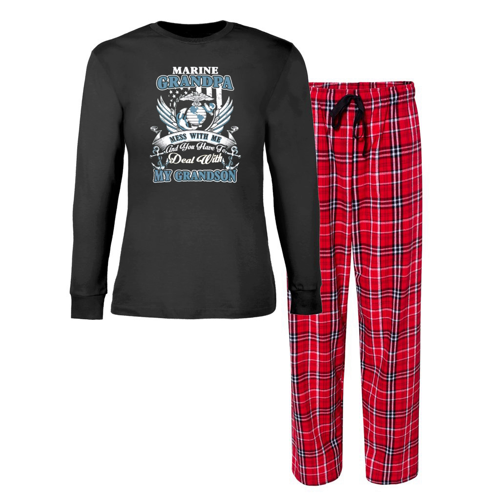 Yankees Like Grandpa Like Grandson tshirt Women's Christmas Pajamas -  Designed by JakeGilla